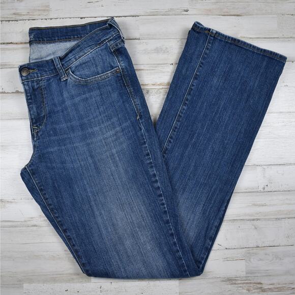 Y2K vintage Old Navy low rise diva style denim blue jeans women's 12 tall/long - Picture 1 of 7